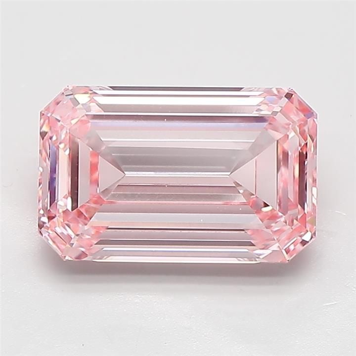 Loose Diamond - EMERALD 4.02ct Fancy Intense Pink VS1: Loose Diamond - EMERALD 4.02ct Fancy Intense Pink VS1 Source: This is a real non-mined Diamond that has been grown in a lab Shape: EMERALD Carats: 4.02 Color: Fancy Intense Pink Certification: IGI Vid