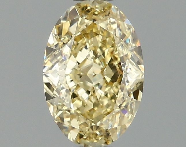 Loose Diamond - OVAL 1.1ct Fancy Intense Yellow VS2: Loose Diamond - OVAL 1.1ct Fancy Intense Yellow VS2 Source: This is a real non-mined Diamond that has been grown in a lab Shape: OVAL Carats: 1.1 Color: Fancy Intense Yellow Certification: IGI Video: