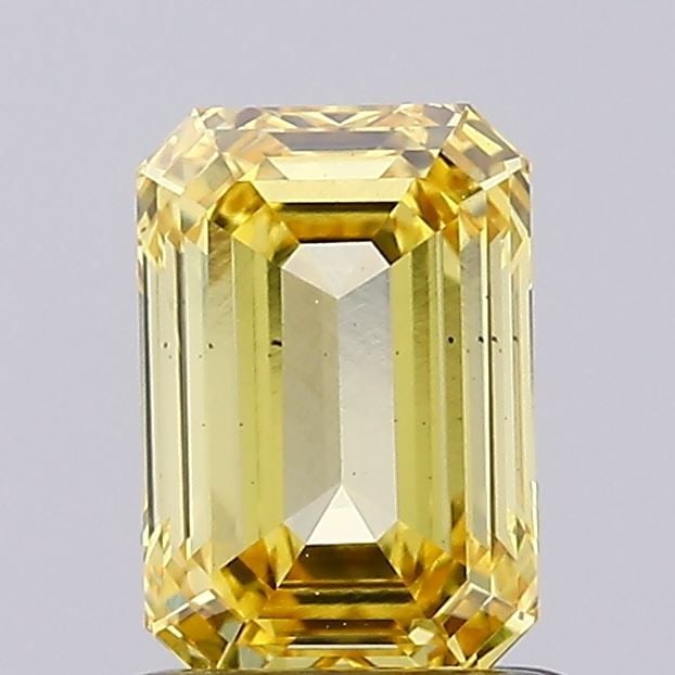 Loose Diamond - EMERALD 1.02ct Fancy Intense Yellow VS2: Loose Diamond - EMERALD 1.02ct Fancy Intense Yellow VS2 Source: This is a real non-mined Diamond that has been grown in a lab Shape: EMERALD Carats: 1.02 Color: Fancy Intense Yellow Certification: IGI
