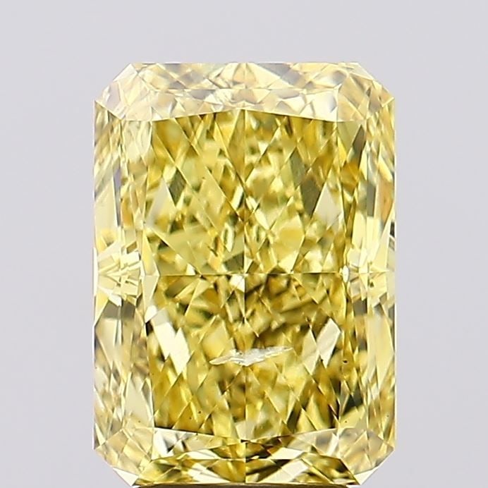 Loose Diamond - RADIANT 4.76ct Fancy Vivid Yellow SI1: Loose Diamond - RADIANT 4.76ct Fancy Vivid Yellow SI1 Source: This is a real non-mined Diamond that has been grown in a lab Shape: RADIANT Carats: 4.76 Color: Fancy Vivid Yellow Certification: IGI Vid