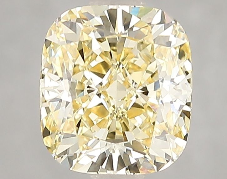Loose Diamond - CUSHION BRILLIANT 2.1ct Fancy Intense Yellow VVS2: Loose Diamond - CUSHION BRILLIANT 2.1ct Fancy Intense Yellow VVS2 Source: This is a real non-mined Diamond that has been grown in a lab Shape: CUSHION BRILLIANT Carats: 2.1 Color: Fancy Intense Yellow