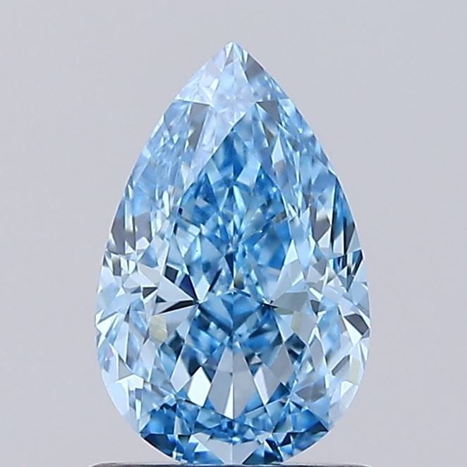 Loose Diamond - PEAR 1.29ct Fancy Vivid Blue VVS2: Loose Diamond - PEAR 1.29ct Fancy Vivid Blue VVS2 Source: This is a real non-mined Diamond that has been grown in a lab Shape: PEAR Carats: 1.29 Color: Fancy Vivid Blue Certification: IGI Video: