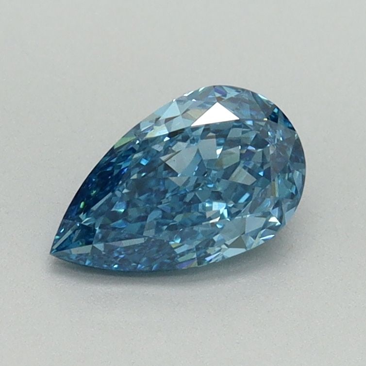 Loose Diamond - PEAR 0.72ct Fancy Vivid Blue VS2: Loose Diamond - PEAR 0.72ct Fancy Vivid Blue VS2 Source: This is a real non-mined Diamond that has been grown in a lab Shape: PEAR Carats: 0.72 Color: Fancy Vivid Blue Certification: IGI Video: