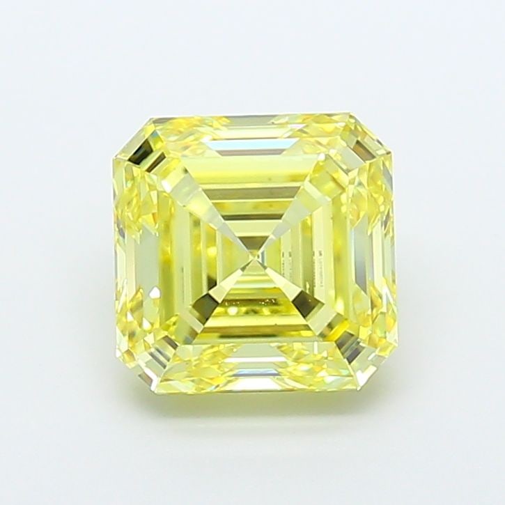 Loose Diamond - ASSCHER 4.53ct Fancy Intense Yellow VS2: Loose Diamond - ASSCHER 4.53ct Fancy Intense Yellow VS2 Source: This is a real non-mined Diamond that has been grown in a lab Shape: ASSCHER Carats: 4.53 Color: Fancy Intense Yellow Certification: IGI