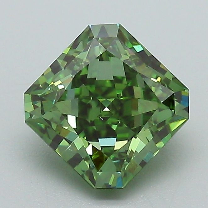Loose Diamond - SQUARE RADIANT 1.6ct Fancy Vivid Green VS1: Loose Diamond - SQUARE RADIANT 1.6ct Fancy Vivid Green VS1 Source: This is a real non-mined Diamond that has been grown in a lab Shape: SQUARE RADIANT Carats: 1.6 Color: Fancy Vivid Green Certificatio