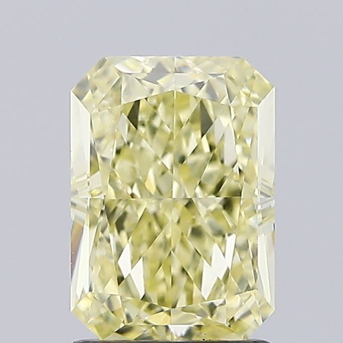 Loose Diamond - RADIANT 1.57ct Fancy Yellow VVS2: Loose Diamond - RADIANT 1.57ct Fancy Yellow VVS2 Source: This is a real non-mined Diamond that has been grown in a lab Shape: RADIANT Carats: 1.57 Color: Fancy Yellow Certification: IGI Video: