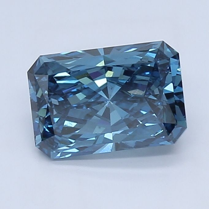 Loose Diamond - RADIANT 1.63ct Fancy Vivid Blue VS2: Loose Diamond - RADIANT 1.63ct Fancy Vivid Blue VS2 Source: This is a real non-mined Diamond that has been grown in a lab Shape: RADIANT Carats: 1.63 Color: Fancy Vivid Blue Certification: IGI Video: