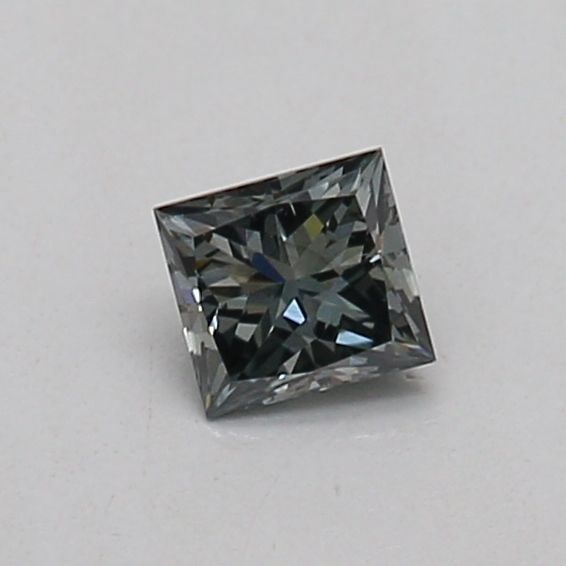 Loose Diamond - PRINCESS 0.16ct Fancy Intense Gray Green VS2: Loose Diamond - PRINCESS 0.16ct Fancy Intense Gray Green VS2 Source: This is a real non-mined Diamond that has been grown in a lab Shape: PRINCESS Carats: 0.16 Color: Fancy Intense Gray Green Certific
