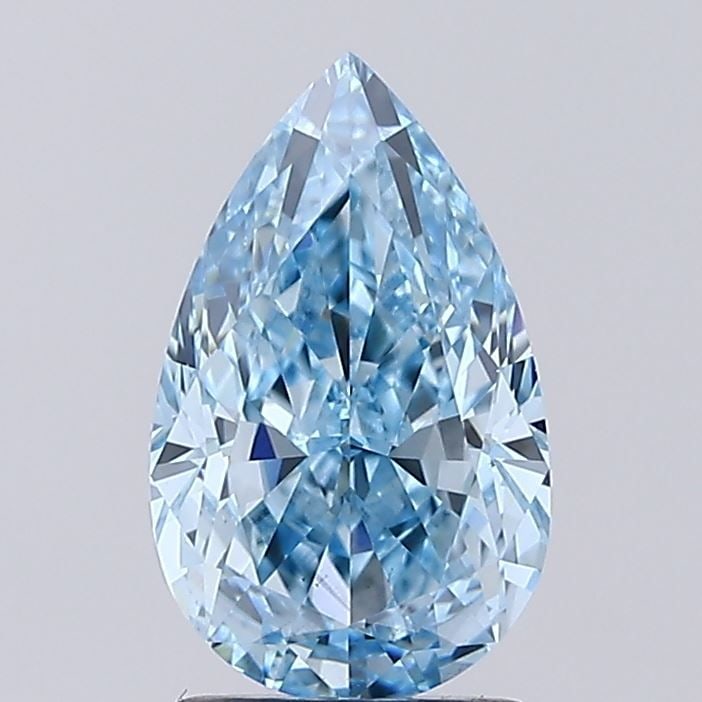 Loose Diamond - PEAR 2.44ct Fancy Vivid Blue VS1: Loose Diamond - PEAR 2.44ct Fancy Vivid Blue VS1 Source: This is a real non-mined Diamond that has been grown in a lab Shape: PEAR Carats: 2.44 Color: Fancy Vivid Blue Certification: IGI Video:
