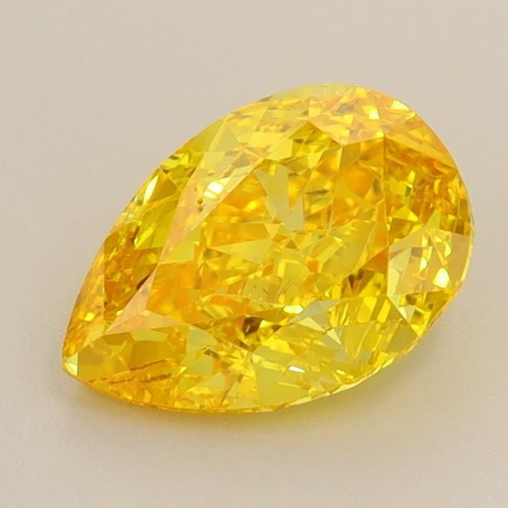 Loose Diamond - PEAR 1.71ct Fancy Vivid Yellow VS2: Loose Diamond - PEAR 1.71ct Fancy Vivid Yellow VS2 Source: This is a real non-mined Diamond that has been grown in a lab Shape: PEAR Carats: 1.71 Color: Fancy Vivid Yellow Certification: IGI Video: