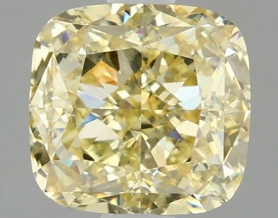 Loose Diamond - CUSHION MODIFIED 1.57ct Fancy Intense Yellow VVS2: Loose Diamond - CUSHION MODIFIED 1.57ct Fancy Intense Yellow VVS2 Source: This is a real non-mined Diamond that has been grown in a lab Shape: CUSHION MODIFIED Carats: 1.57 Color: Fancy Intense Yellow