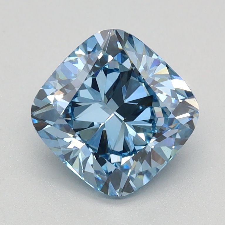 Loose Diamond - CUSHION BRILLIANT 1.28ct Fancy Vivid Blue VS1: Loose Diamond - CUSHION BRILLIANT 1.28ct Fancy Vivid Blue VS1 Source: This is a real non-mined Diamond that has been grown in a lab Shape: CUSHION BRILLIANT Carats: 1.28 Color: Fancy Vivid Blue Certif