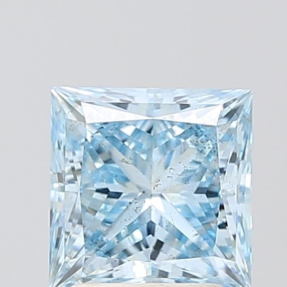 Loose Diamond - PRINCESS 2.28ct Fancy Vivid Blue SI1: Loose Diamond - PRINCESS 2.28ct Fancy Vivid Blue SI1 Source: This is a real non-mined Diamond that has been grown in a lab Shape: PRINCESS Carats: 2.28 Color: Fancy Vivid Blue Certification: IGI Video