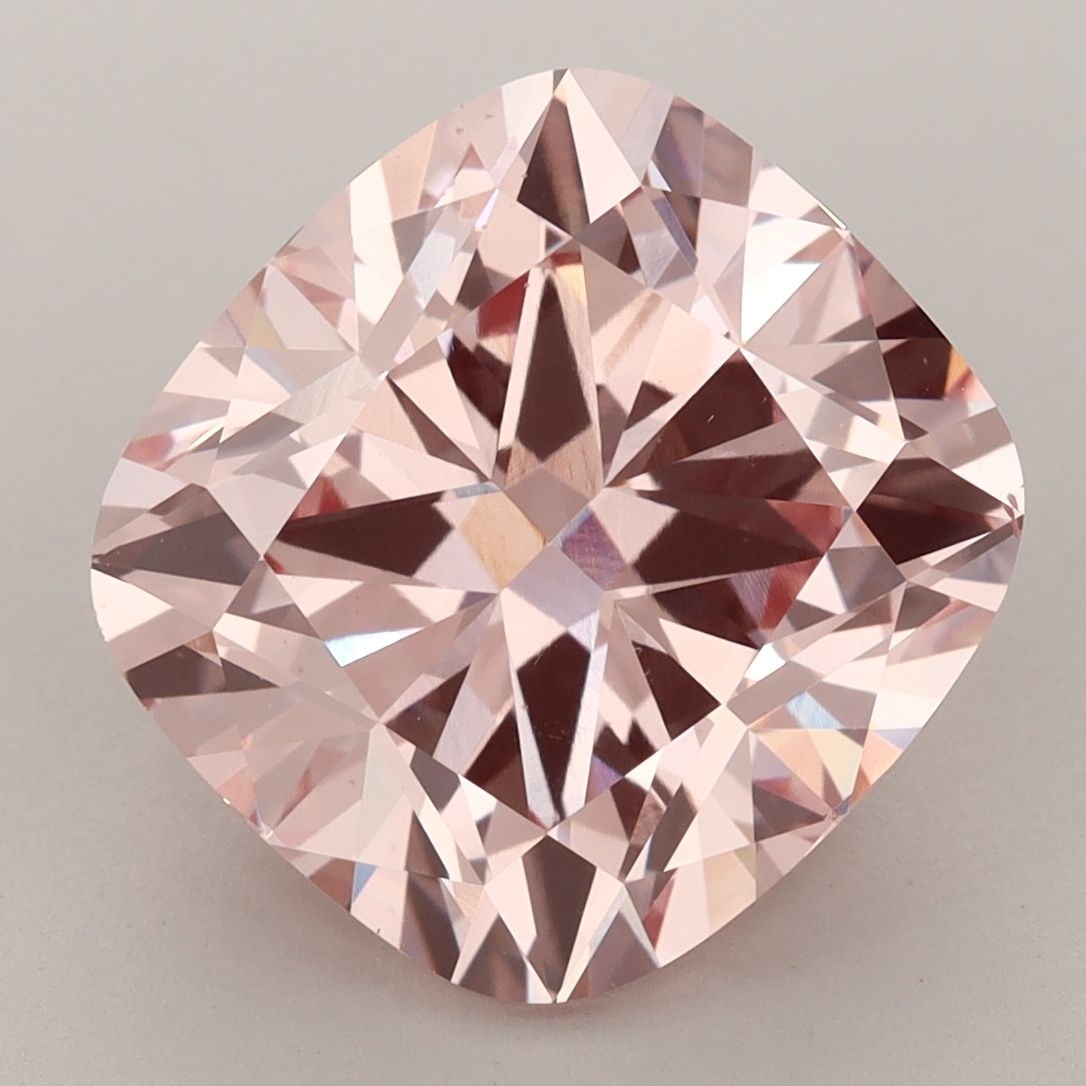 Loose Diamond - CUSHION BRILLIANT 7.47ct Fancy Intense Pink VS2: Loose Diamond - CUSHION BRILLIANT 7.47ct Fancy Intense Pink VS2 Source: This is a real non-mined Diamond that has been grown in a lab Shape: CUSHION BRILLIANT Carats: 7.47 Color: Fancy Intense Pink Ce