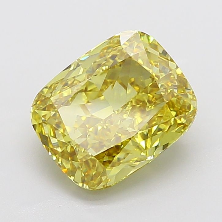 Loose Diamond - CUSHION MODIFIED 5.26ct Fancy Intense Yellow VVS2: Loose Diamond - CUSHION MODIFIED 5.26ct Fancy Intense Yellow VVS2 Source: This is a real non-mined Diamond that has been grown in a lab Shape: CUSHION MODIFIED Carats: 5.26 Color: Fancy Intense Yellow