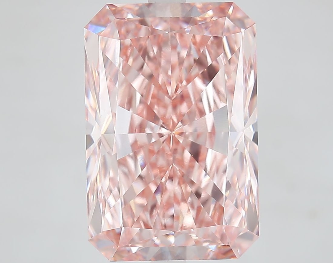 Loose Diamond - RADIANT 8.43ct Fancy Vivid Pink VVS2: Loose Diamond - RADIANT 8.43ct Fancy Vivid Pink VVS2 Source: This is a real non-mined Diamond that has been grown in a lab Shape: RADIANT Carats: 8.43 Color: Fancy Vivid Pink Certification: IGI Video: