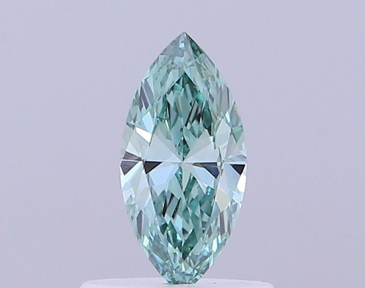 Loose Diamond - MARQUISE 0.51ct Fancy Green VVS2: Loose Diamond - MARQUISE 0.51ct Fancy Green VVS2 Source: This is a real non-mined Diamond that has been grown in a lab Shape: MARQUISE Carats: 0.51 Color: Fancy Green Certification: NONE Video: