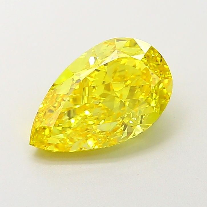 Loose Diamond - PEAR 2.44ct Fancy Vivid Yellow VVS2: Loose Diamond - PEAR 2.44ct Fancy Vivid Yellow VVS2 Source: This is a real non-mined Diamond that has been grown in a lab Shape: PEAR Carats: 2.44 Color: Fancy Vivid Yellow Certification: IGI Video: