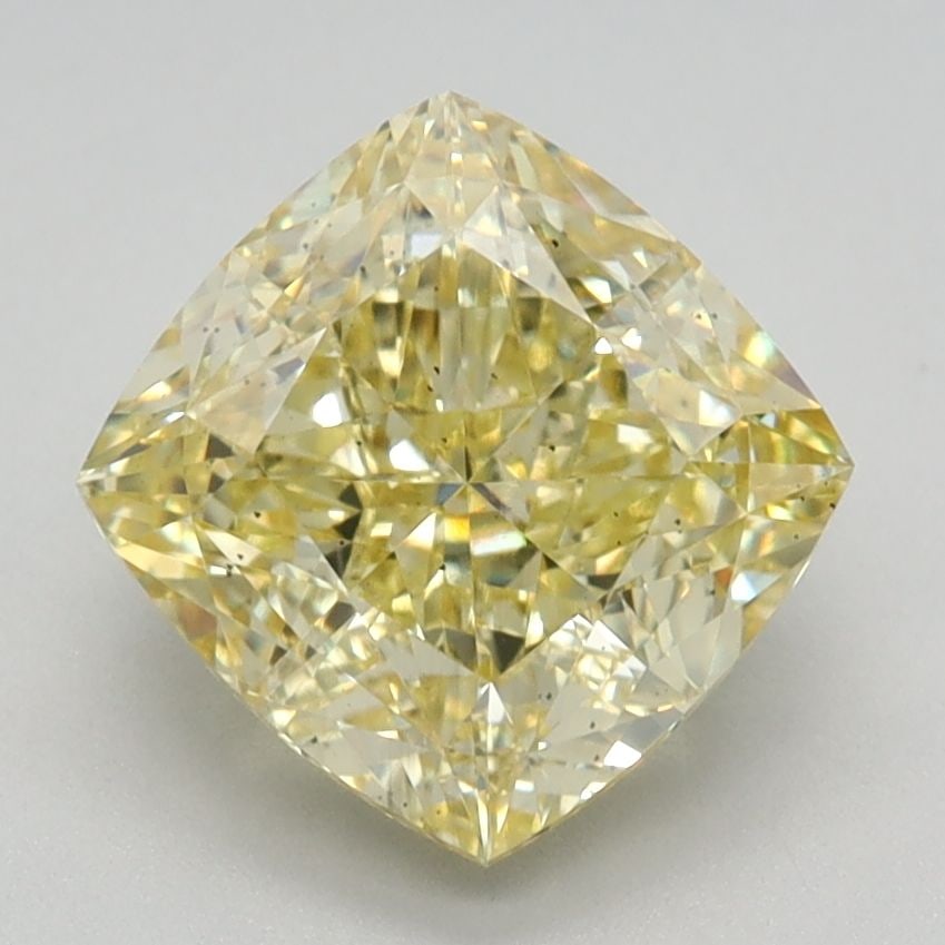 Loose Diamond - CUSHION MODIFIED 2.31ct Fancy Intense Yellow VS2: Loose Diamond - CUSHION MODIFIED 2.31ct Fancy Intense Yellow VS2 Source: This is a real non-mined Diamond that has been grown in a lab Shape: CUSHION MODIFIED Carats: 2.31 Color: Fancy Intense Yellow