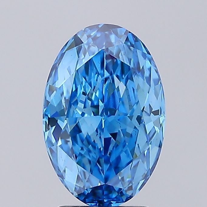 Loose Diamond - OVAL 3.5ct Fancy Vivid Blue VS2: Loose Diamond - OVAL 3.5ct Fancy Vivid Blue VS2 Source: This is a real non-mined Diamond that has been grown in a lab Shape: OVAL Carats: 3.5 Color: Fancy Vivid Blue Certification: IGI Video: