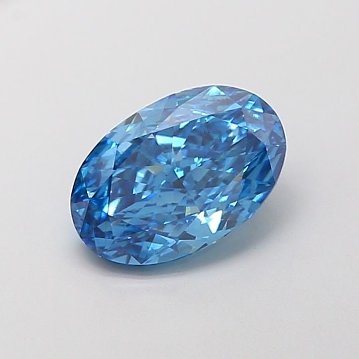 Loose Diamond - OVAL 2.01ct Fancy Vivid Blue VS2: Loose Diamond - OVAL 2.01ct Fancy Vivid Blue VS2 Source: This is a real non-mined Diamond that has been grown in a lab Shape: OVAL Carats: 2.01 Color: Fancy Vivid Blue Certification: IGI Video:
