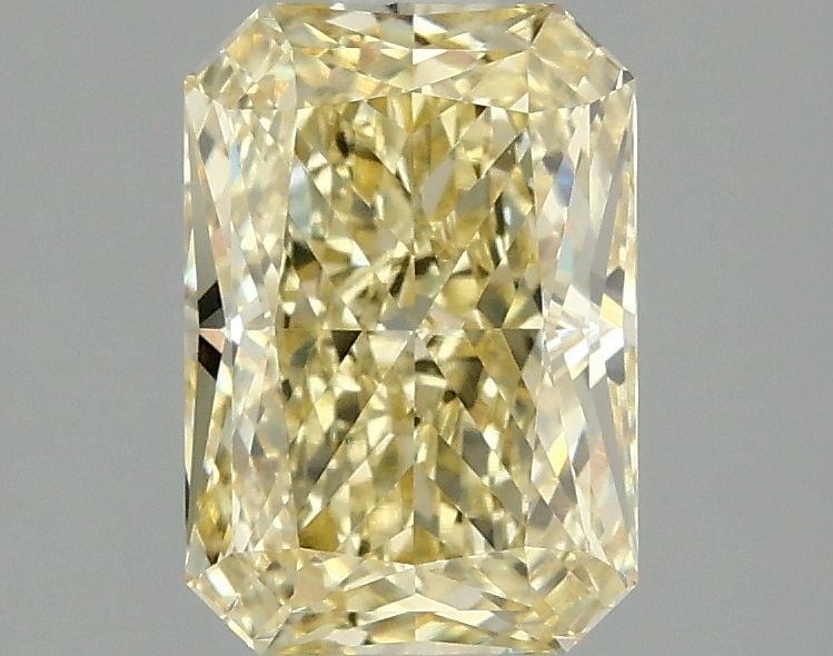 Loose Diamond - RADIANT 2.07ct Fancy Intense Yellow VVS2: Loose Diamond - RADIANT 2.07ct Fancy Intense Yellow VVS2 Source: This is a real non-mined Diamond that has been grown in a lab Shape: RADIANT Carats: 2.07 Color: Fancy Intense Yellow Certification: IG