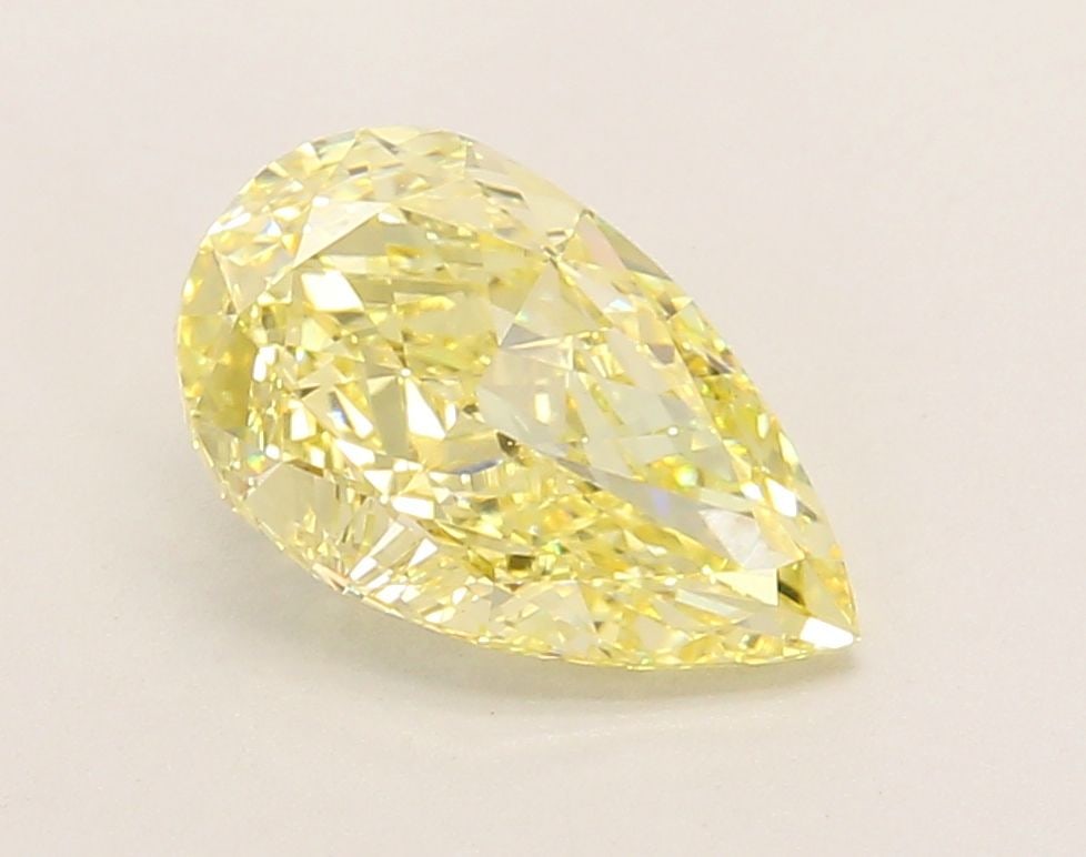 Loose Diamond - PEAR 2.16ct Fancy Intense Yellow VS1: Loose Diamond - PEAR 2.16ct Fancy Intense Yellow VS1 Source: This is a real non-mined Diamond that has been grown in a lab Shape: PEAR Carats: 2.16 Color: Fancy Intense Yellow Certification: IGI Video