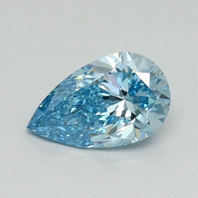 Loose Diamond - PEAR 0.53ct Fancy Blue VS1: Loose Diamond - PEAR 0.53ct Fancy Blue VS1 Source: This is a real non-mined Diamond that has been grown in a lab Shape: PEAR Carats: 0.53 Color: Fancy Blue Certification: NONE Video: