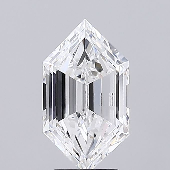Loose Diamond - HEXAGONAL 2.74ct E VS1: Loose Diamond - HEXAGONAL 2.74ct E VS1 Source: This is a real non-mined Diamond that has been grown in a lab Shape: HEXAGONAL Carats: 2.74 Color: E Clarity: VS1 Certification: IGI Video: