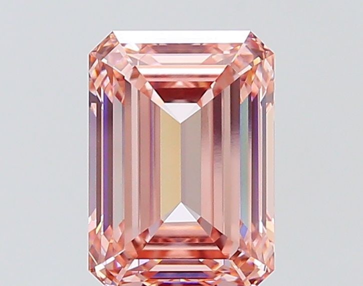 Loose Diamond - EMERALD 3.0ct Fancy Vivid Pink VVS2: Loose Diamond - EMERALD 3.0ct Fancy Vivid Pink VVS2 Source: This is a real non-mined Diamond that has been grown in a lab Shape: EMERALD Carats: 3.0 Color: Fancy Vivid Pink Certification: IGI Video: