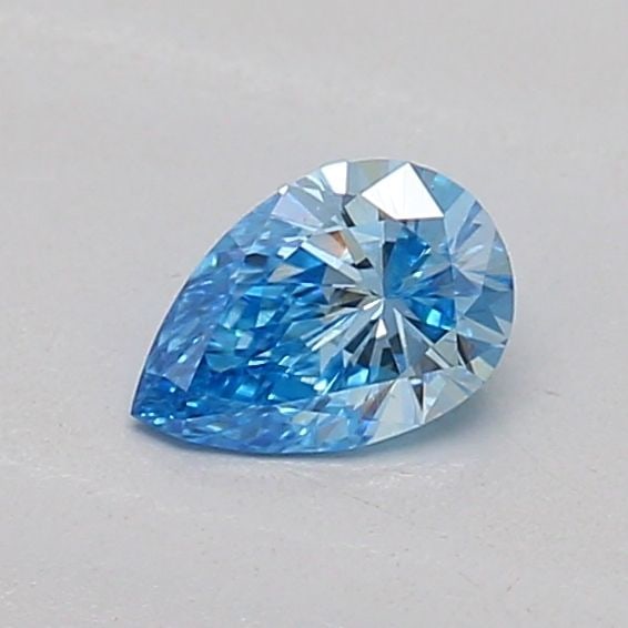 Loose Diamond - PEAR 0.18ct Fancy Vivid Blue VS1: Loose Diamond - PEAR 0.18ct Fancy Vivid Blue VS1 Source: This is a real non-mined Diamond that has been grown in a lab Shape: PEAR Carats: 0.18 Color: Fancy Vivid Blue Certification: IGI Video:
