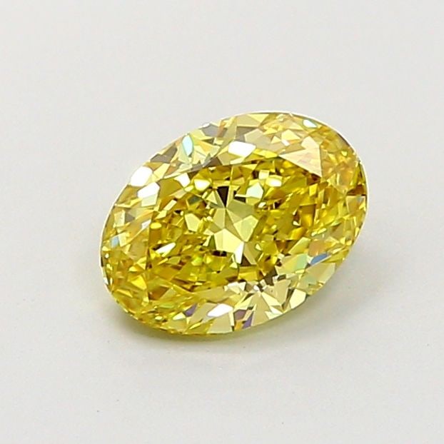 Loose Diamond - OVAL 0.92ct Fancy Intense Yellow VS1: Loose Diamond - OVAL 0.92ct Fancy Intense Yellow VS1 Source: This is a real non-mined Diamond that has been grown in a lab Shape: OVAL Carats: 0.92 Color: Fancy Intense Yellow Certification: IGI Video