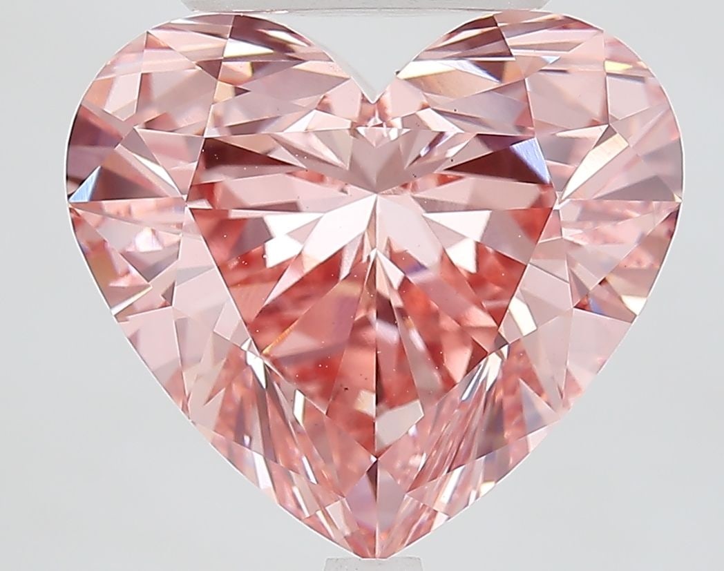 Loose Diamond - HEART 7.31ct Fancy Vivid Pink VS1: Loose Diamond - HEART 7.31ct Fancy Vivid Pink VS1 Source: This is a real non-mined Diamond that has been grown in a lab Shape: HEART Carats: 7.31 Color: Fancy Vivid Pink Certification: IGI Video: