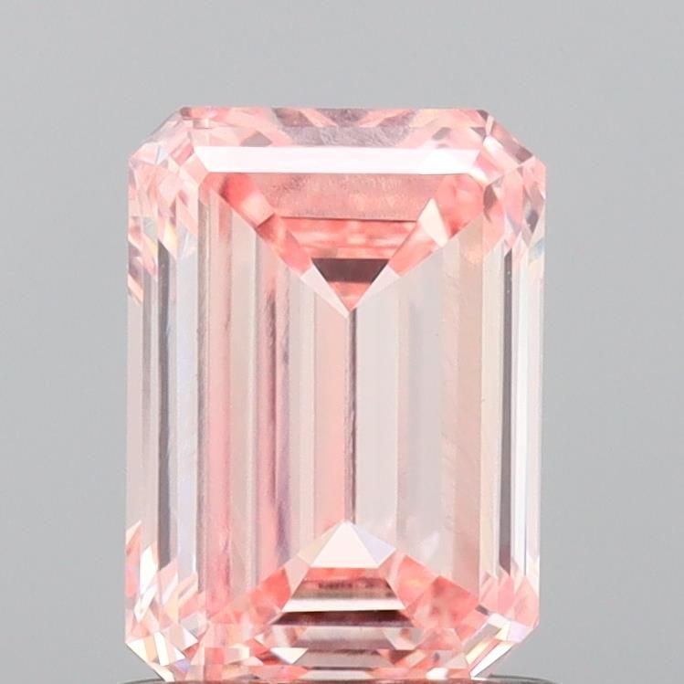 Loose Diamond - EMERALD 0.95ct Fancy Intense Pink VVS2: Loose Diamond - EMERALD 0.95ct Fancy Intense Pink VVS2 Source: This is a real non-mined Diamond that has been grown in a lab Shape: EMERALD Carats: 0.95 Color: Fancy Intense Pink Certification: IGI Vi