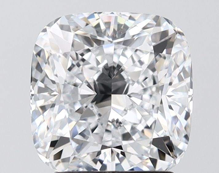 Loose Diamond - CUSHION MODIFIED 2.55ct E VVS2: Loose Diamond - CUSHION MODIFIED 2.55ct E VVS2 Source: This is a real non-mined Diamond that has been grown in a lab Shape: CUSHION MODIFIED Carats: 2.55 Color: E Clarity: VVS2 Certification: IGI Vide