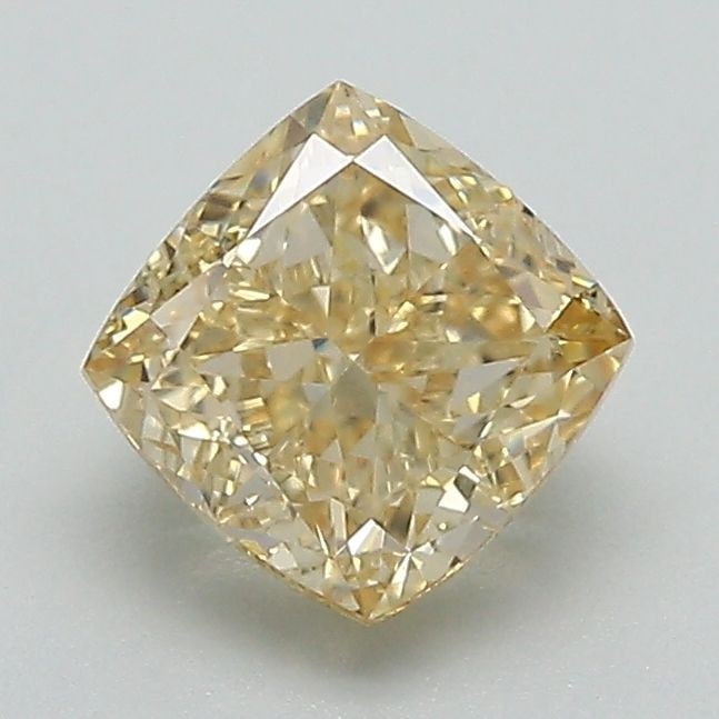 Loose Diamond - CUSHION MODIFIED 1.31ct Fancy Intense Yellow VVS2: Loose Diamond - CUSHION MODIFIED 1.31ct Fancy Intense Yellow VVS2 Source: This is a real non-mined Diamond that has been grown in a lab Shape: CUSHION MODIFIED Carats: 1.31 Color: Fancy Intense Yellow