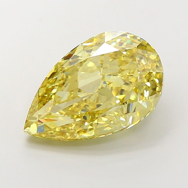 Loose Diamond - PEAR 10.03ct Fancy Intense Yellow VS1: Loose Diamond - PEAR 10.03ct Fancy Intense Yellow VS1 Source: This is a real non-mined Diamond that has been grown in a lab Shape: PEAR Carats: 10.03 Color: Fancy Intense Yellow Certification: IGI Vid