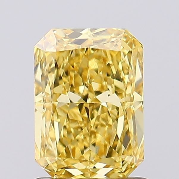 Loose Diamond - RADIANT 1.23ct Fancy Vivid Yellow VS1: Loose Diamond - RADIANT 1.23ct Fancy Vivid Yellow VS1 Source: This is a real non-mined Diamond that has been grown in a lab Shape: RADIANT Carats: 1.23 Color: Fancy Vivid Yellow Certification: IGI Vid