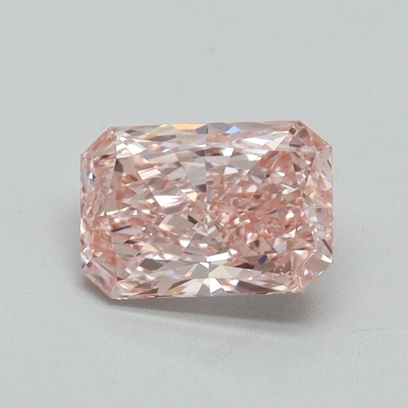 Loose Diamond - RADIANT 1.0ct Fancy Vivid Pink VS1: Loose Diamond - RADIANT 1.0ct Fancy Vivid Pink VS1 Source: This is a real non-mined Diamond that has been grown in a lab Shape: RADIANT Carats: 1.0 Color: Fancy Vivid Pink Certification: IGI Video: