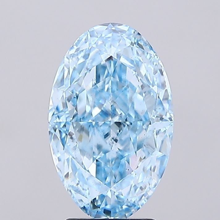 Loose Diamond - OVAL 4.01ct Fancy Vivid Blue VS2: Loose Diamond - OVAL 4.01ct Fancy Vivid Blue VS2 Source: This is a real non-mined Diamond that has been grown in a lab Shape: OVAL Carats: 4.01 Color: Fancy Vivid Blue Certification: IGI Video: