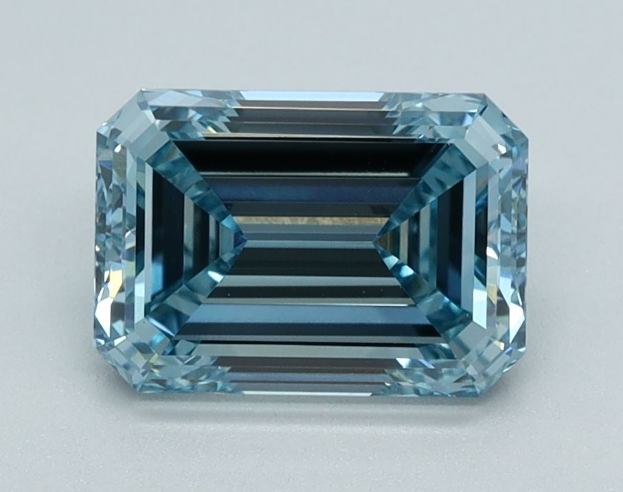 Loose Diamond - EMERALD 1.59ct Fancy Intense Blue VVS2: Loose Diamond - EMERALD 1.59ct Fancy Intense Blue VVS2 Source: This is a real non-mined Diamond that has been grown in a lab Shape: EMERALD Carats: 1.59 Color: Fancy Intense Blue Certification: IGI Vi