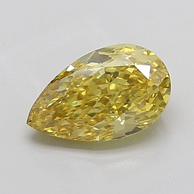 Loose Diamond - PEAR 2.38ct Fancy Vivid Yellow VS1: Loose Diamond - PEAR 2.38ct Fancy Vivid Yellow VS1 Source: This is a real non-mined Diamond that has been grown in a lab Shape: PEAR Carats: 2.38 Color: Fancy Vivid Yellow Certification: IGI Video: