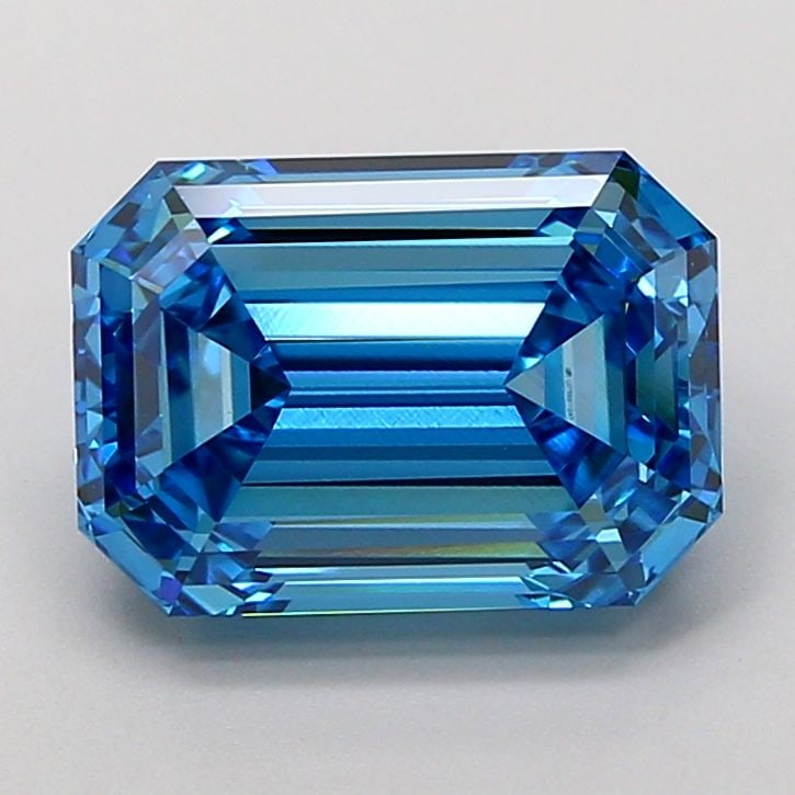 Loose Diamond - EMERALD 4.05ct Fancy Vivid Blue VVS2: Loose Diamond - EMERALD 4.05ct Fancy Vivid Blue VVS2 Source: This is a real non-mined Diamond that has been grown in a lab Shape: EMERALD Carats: 4.05 Color: Fancy Vivid Blue Certification: IGI Video: