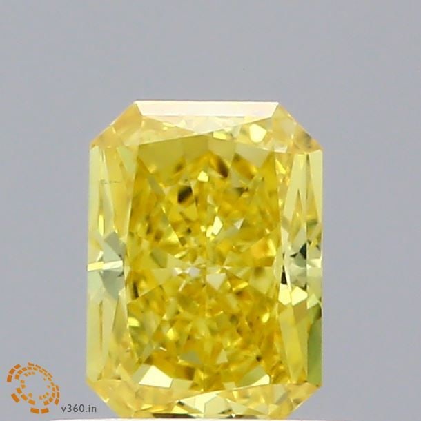Loose Diamond - RADIANT 0.54ct Fancy Vivid Yellow VS2: Loose Diamond - RADIANT 0.54ct Fancy Vivid Yellow VS2 Source: This is a real non-mined Diamond that has been grown in a lab Shape: RADIANT Carats: 0.54 Color: Fancy Vivid Yellow Certification: IGI Vid