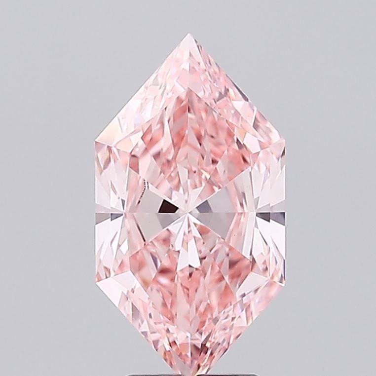 Loose Diamond - HEXAGONAL 4.14ct Fancy Vivid Pink VVS2: Loose Diamond - HEXAGONAL 4.14ct Fancy Vivid Pink VVS2 Source: This is a real non-mined Diamond that has been grown in a lab Shape: HEXAGONAL Carats: 4.14 Color: Fancy Vivid Pink Certification: IGI Vi