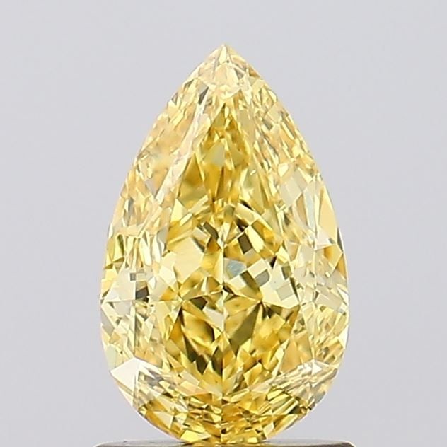 Loose Diamond - PEAR 1.25ct Fancy Vivid Yellow VS2: Loose Diamond - PEAR 1.25ct Fancy Vivid Yellow VS2 Source: This is a real non-mined Diamond that has been grown in a lab Shape: PEAR Carats: 1.25 Color: Fancy Vivid Yellow Certification: IGI Video: