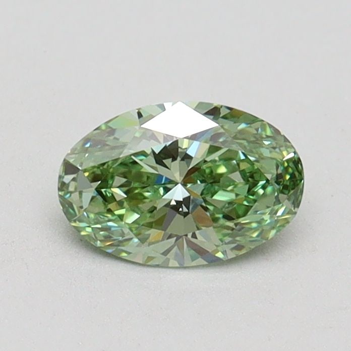 Loose Diamond - OVAL 0.51ct Fancy Vivid Green VS1: Loose Diamond - OVAL 0.51ct Fancy Vivid Green VS1 Source: This is a real non-mined Diamond that has been grown in a lab Shape: OVAL Carats: 0.51 Color: Fancy Vivid Green Certification: IGI Video: