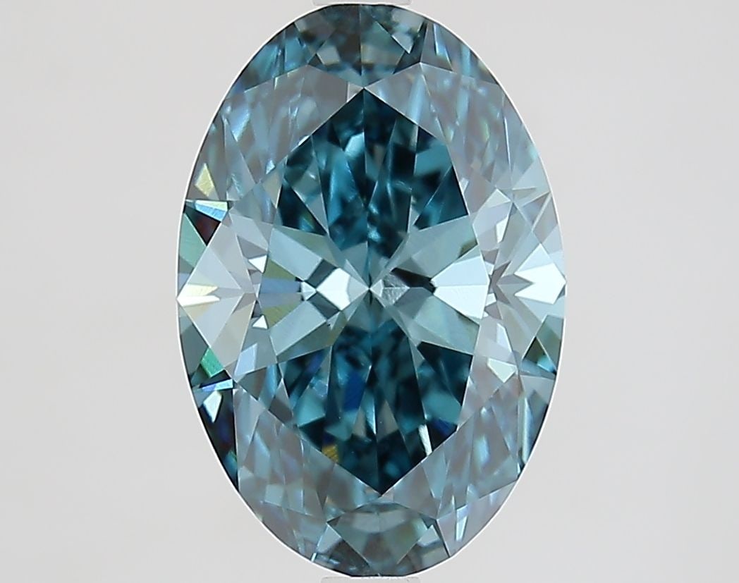 Loose Diamond - OVAL 3.19ct Fancy Vivid Blue VS1: Loose Diamond - OVAL 3.19ct Fancy Vivid Blue VS1 Source: This is a real non-mined Diamond that has been grown in a lab Shape: OVAL Carats: 3.19 Color: Fancy Vivid Blue Certification: IGI Video: