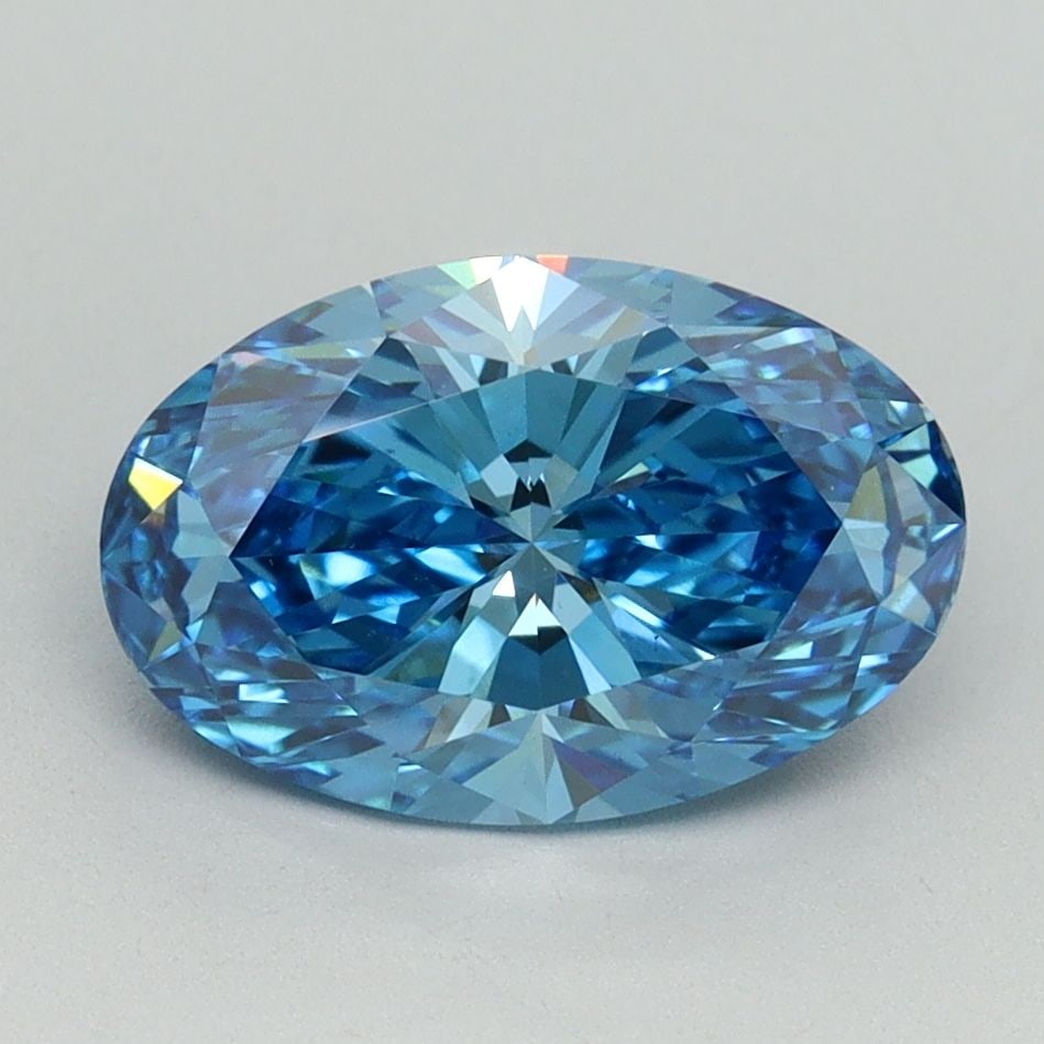 Loose Diamond - OVAL 2.16ct Fancy Vivid Blue VS1: Loose Diamond - OVAL 2.16ct Fancy Vivid Blue VS1 Source: This is a real non-mined Diamond that has been grown in a lab Shape: OVAL Carats: 2.16 Color: Fancy Vivid Blue Certification: IGI Video: