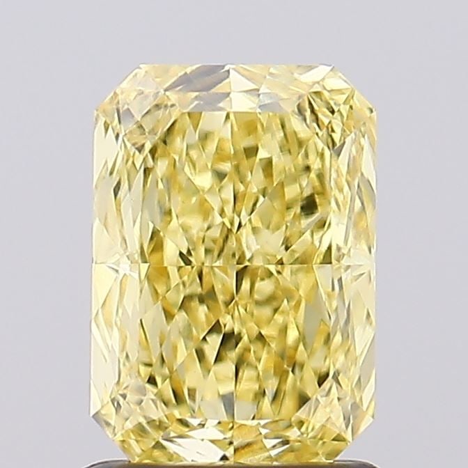 Loose Diamond - RADIANT 1.37ct Fancy Intense Yellow VS1: Loose Diamond - RADIANT 1.37ct Fancy Intense Yellow VS1 Source: This is a real non-mined Diamond that has been grown in a lab Shape: RADIANT Carats: 1.37 Color: Fancy Intense Yellow Certification: IGI